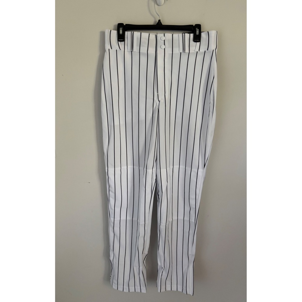 Champro Mens Baseball Pants White Black Pinstripe Adult Medium BPPINUAWBPM